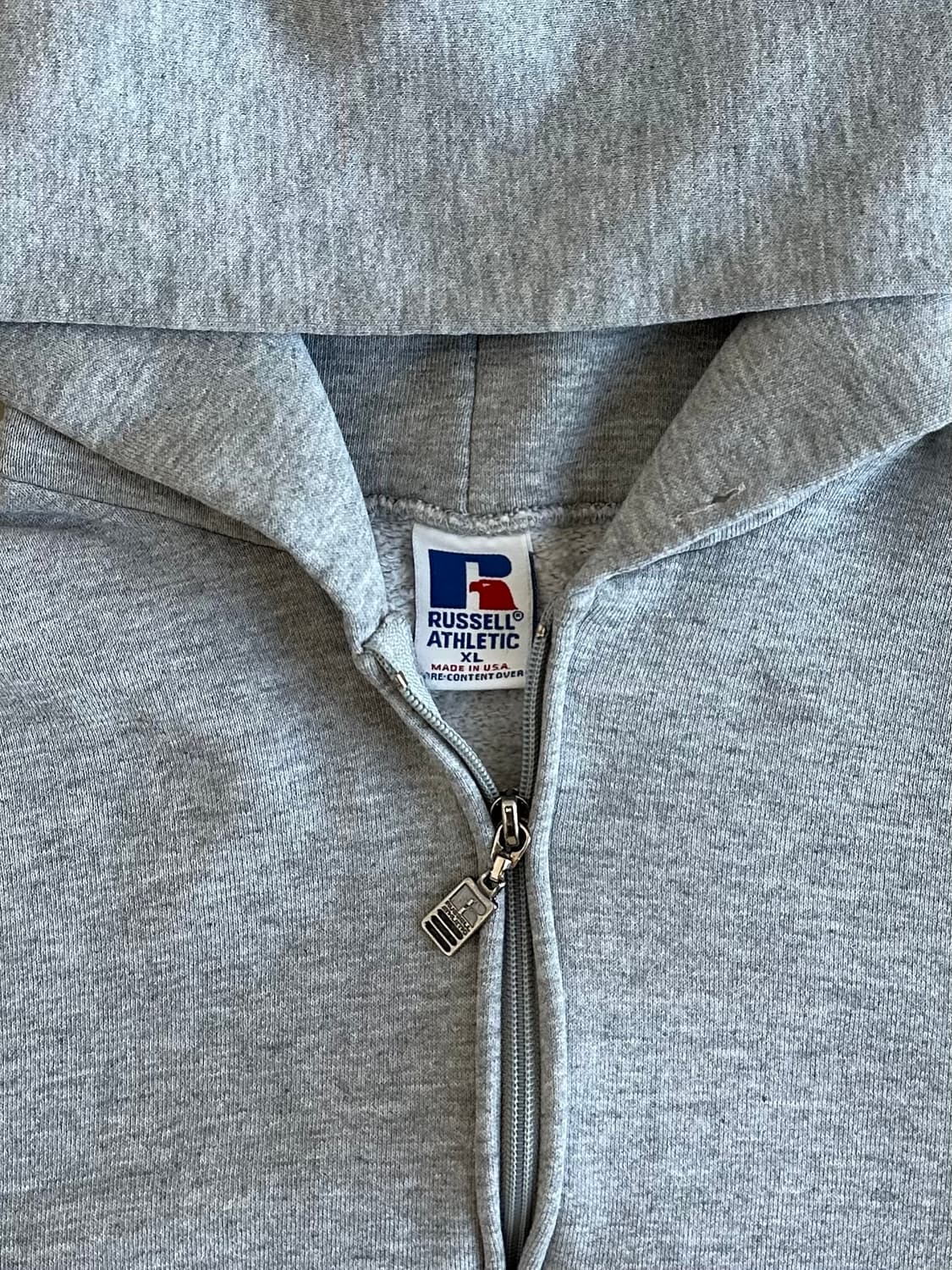 90s 빈티지 러셀 후드집업 그레이 XL USA 상품이미지6