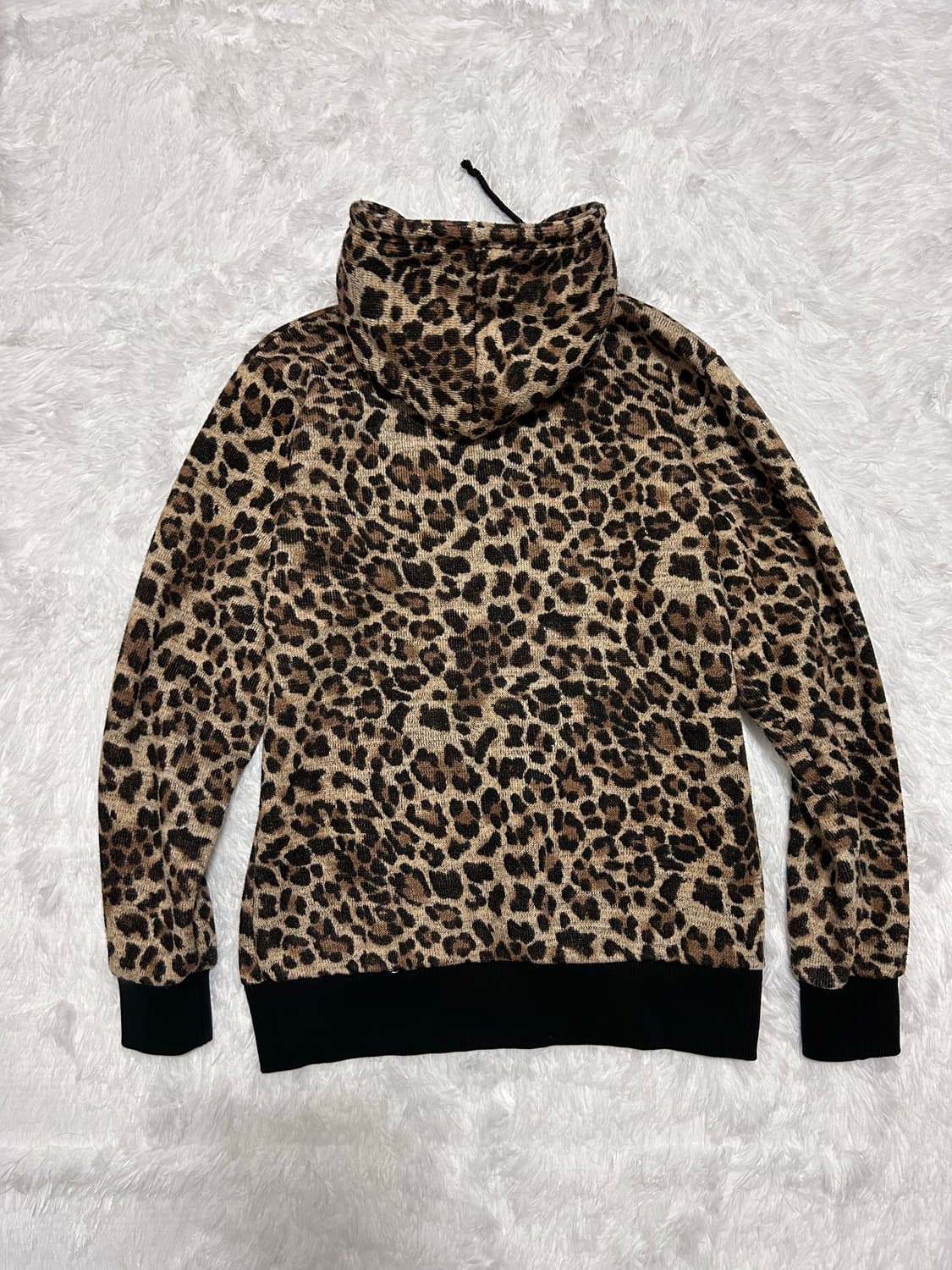 leopard y2k hood zip-up 상품이미지5