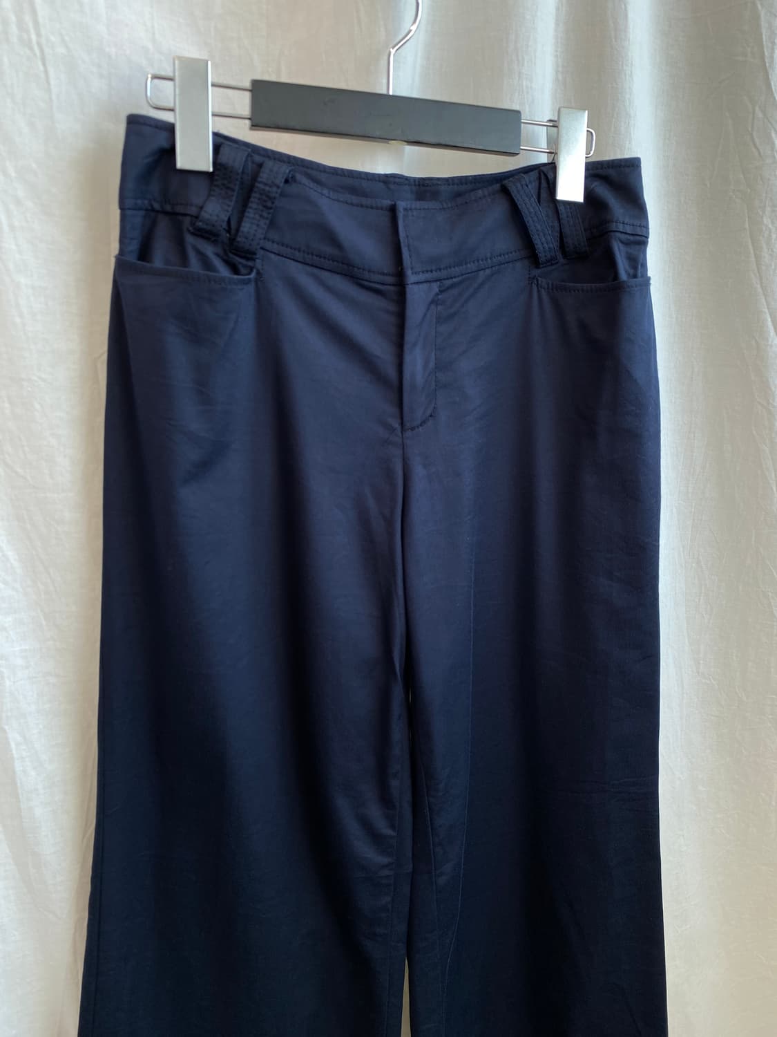 네이비 세미와이드 로우라이즈팬츠(25) 상품이미지3