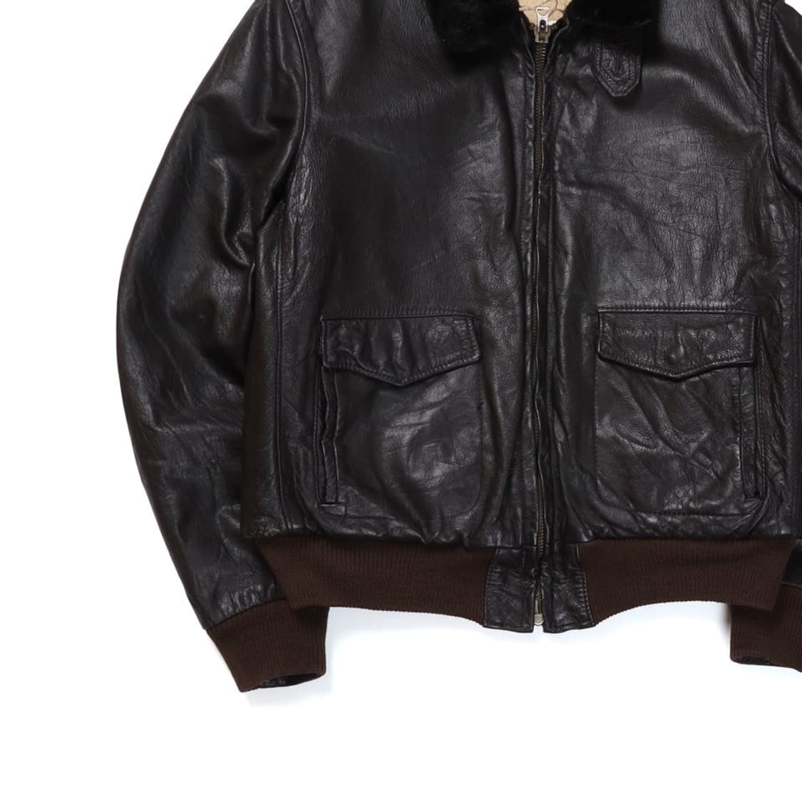 70s L.L.Bean G-1  Flight Leather Ja 상품이미지3