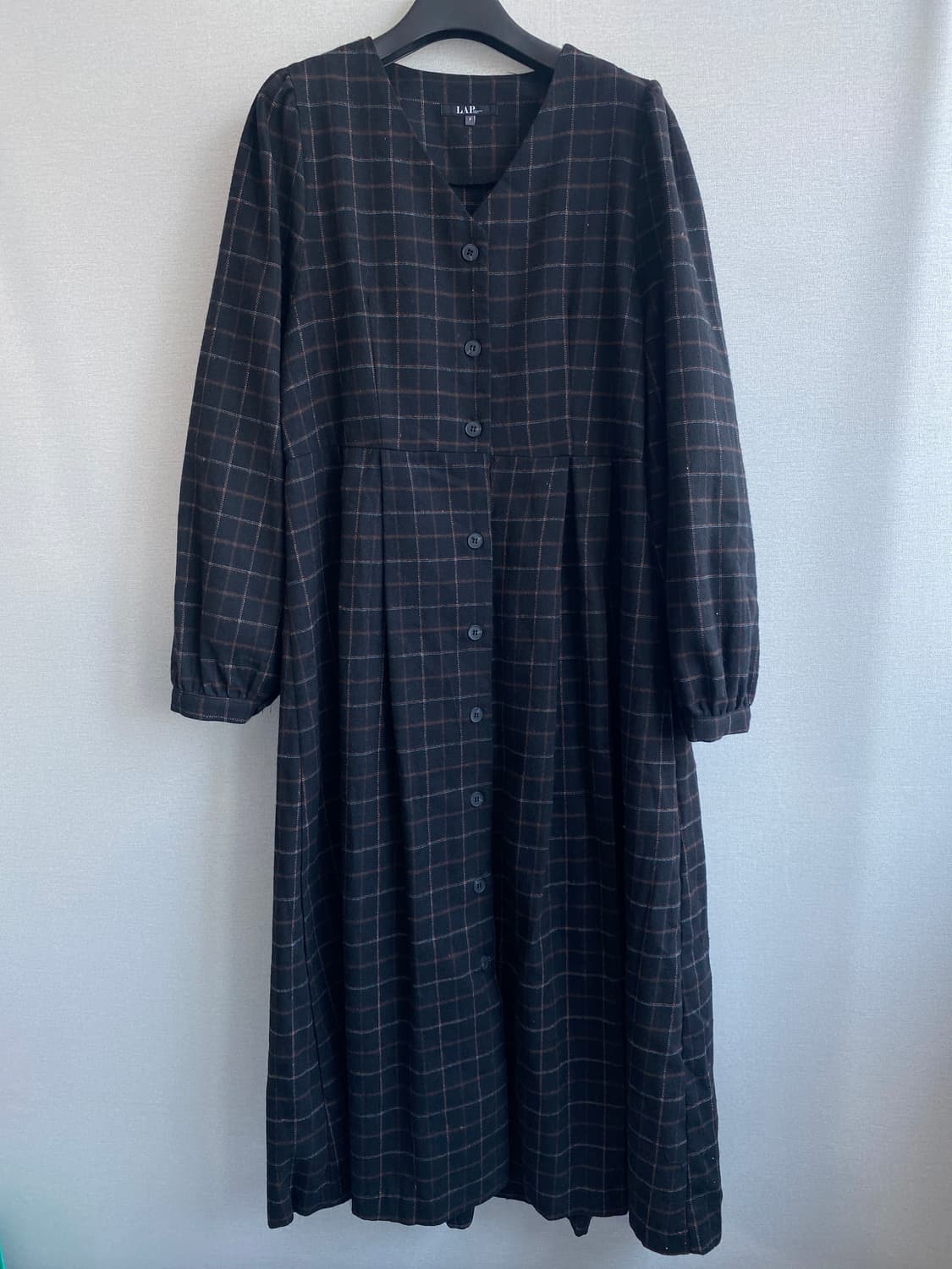 LAP 체크 롱 원피스 F 상품이미지1