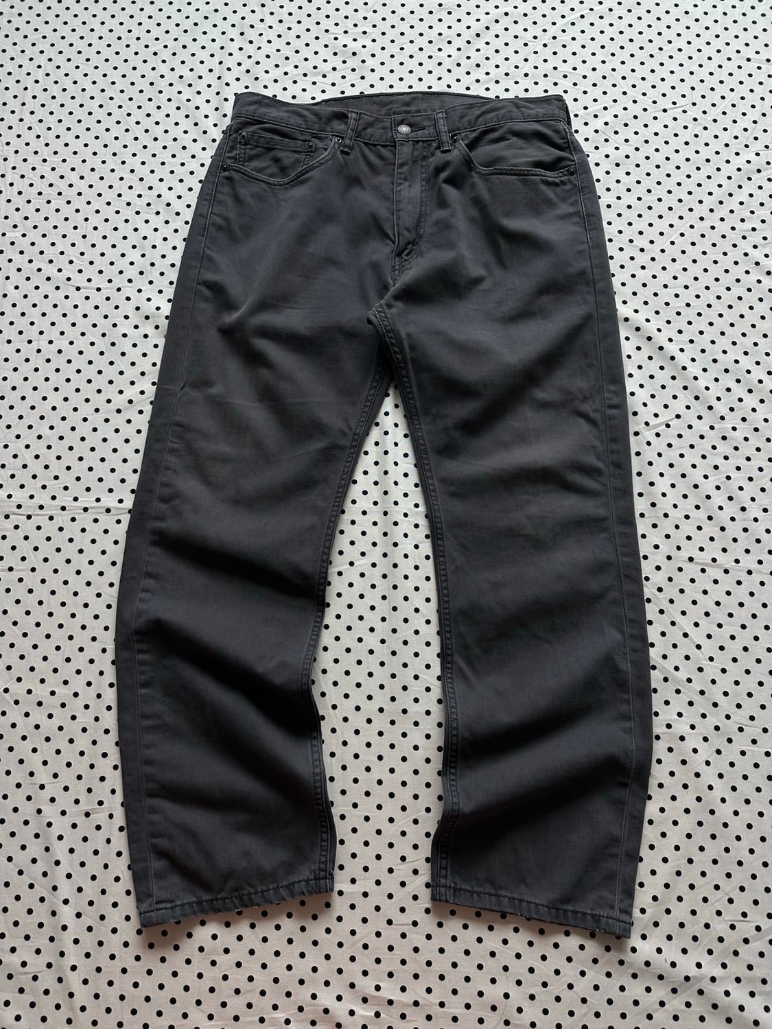 리바이스 505 레귤러 다크그레이 데님팬츠 상품이미지2