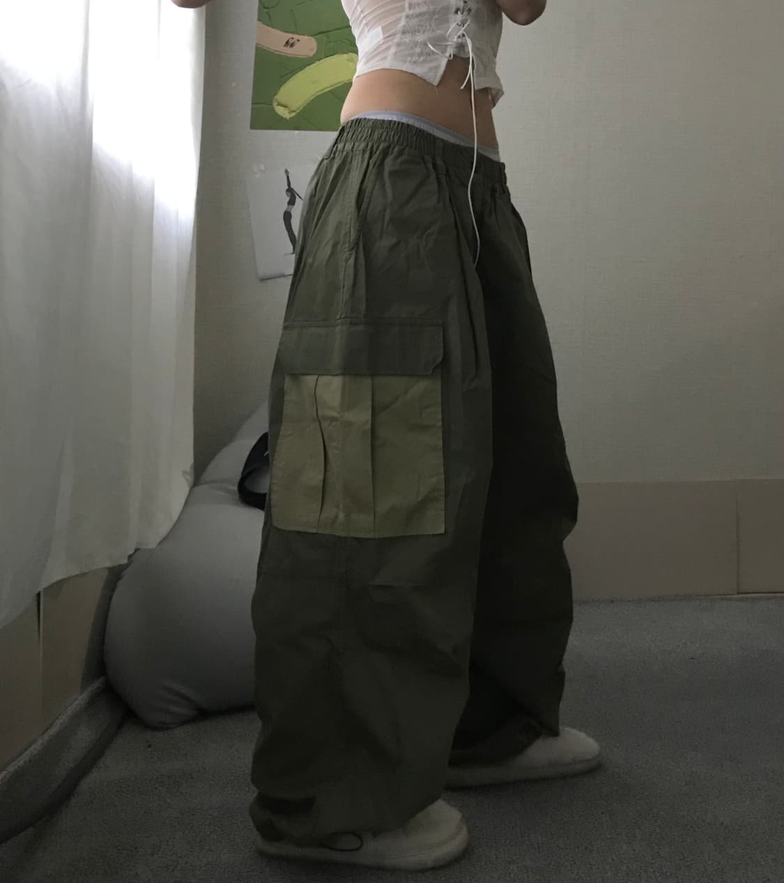 빈티지 와이드벌룬핏 카고팬츠 상품이미지4