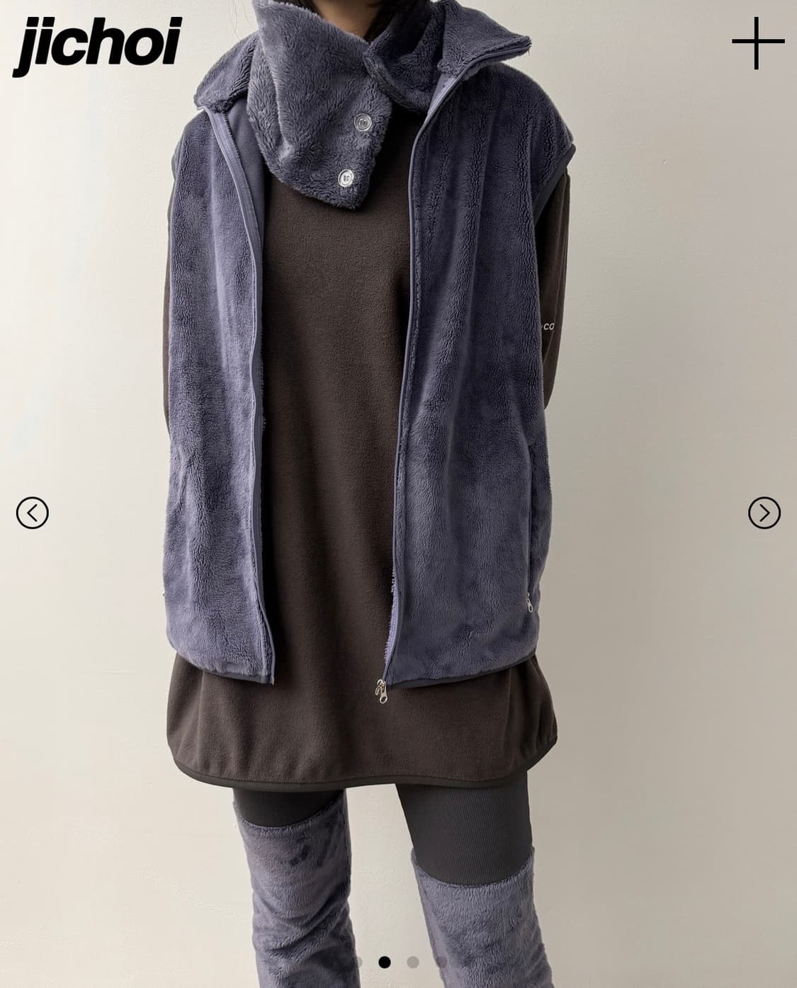 JiCHOI 25-004 FLEECE BOA VEST (MARLIN) 상품이미지1