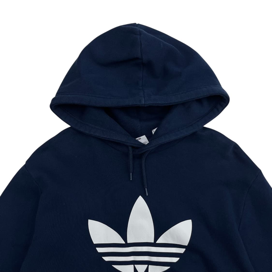 아디다스 화이트 로고 네이비 크롭 후드 2XL 상품이미지4