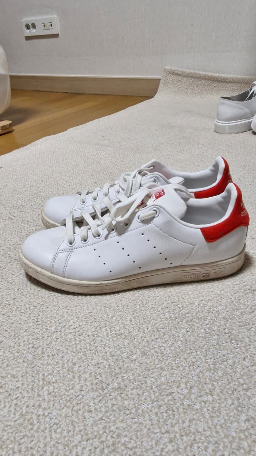 아디다스 스탠스미스 흰빨 운동화 265 상품이미지2