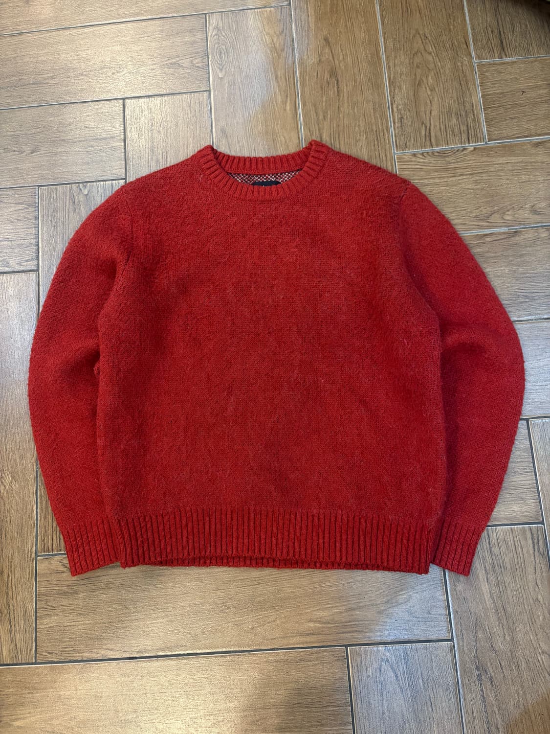 스투시 8볼 헤비 브러쉬드 모헤어 스웨터 - 레드 ( 레어 ) ♥️ 상품이미지6