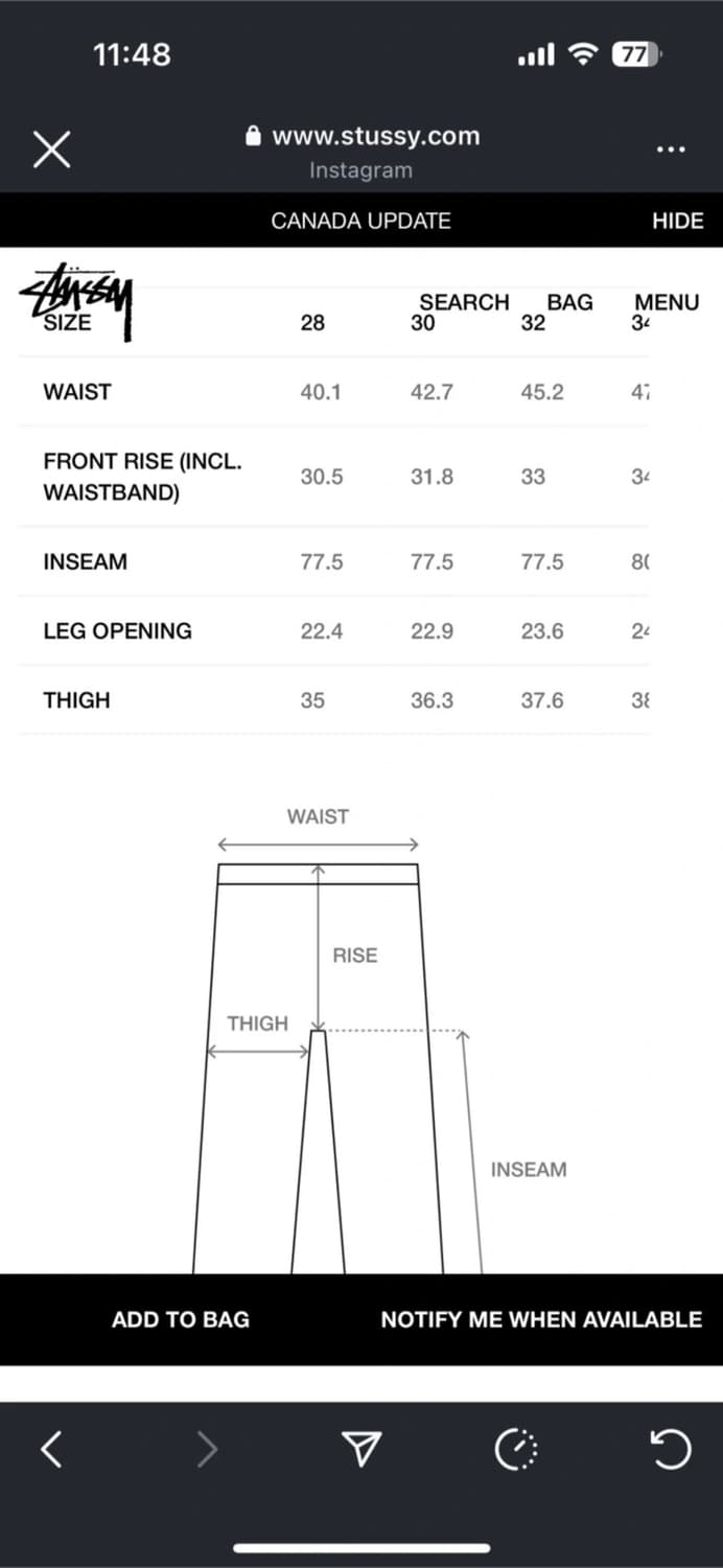 스투시 빅올진 Rinsed Indigo 32 상품이미지4