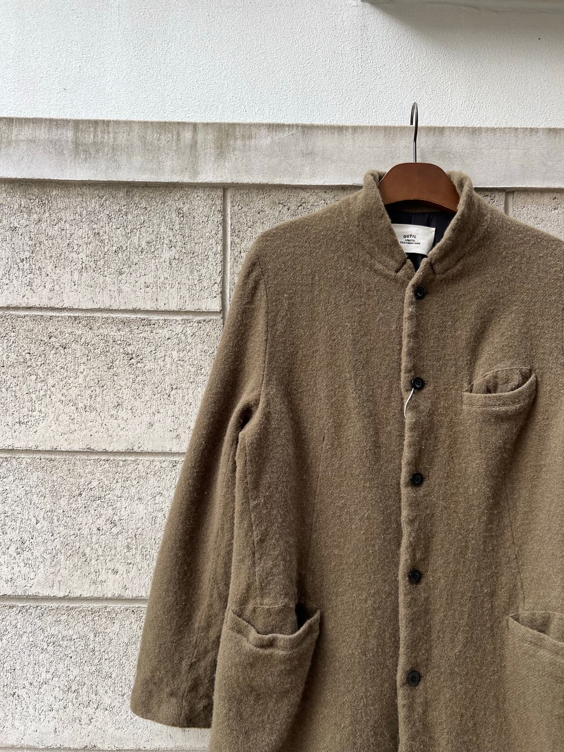 OUTIL WOOL COAT 우틸 울 모직 카키 브라운 코트 상품이미지4