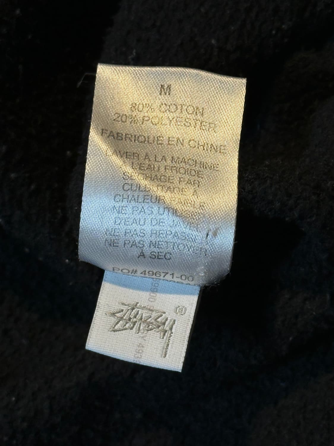 스투시 STUSSY 다이스 맨투맨 블랙 상품이미지9