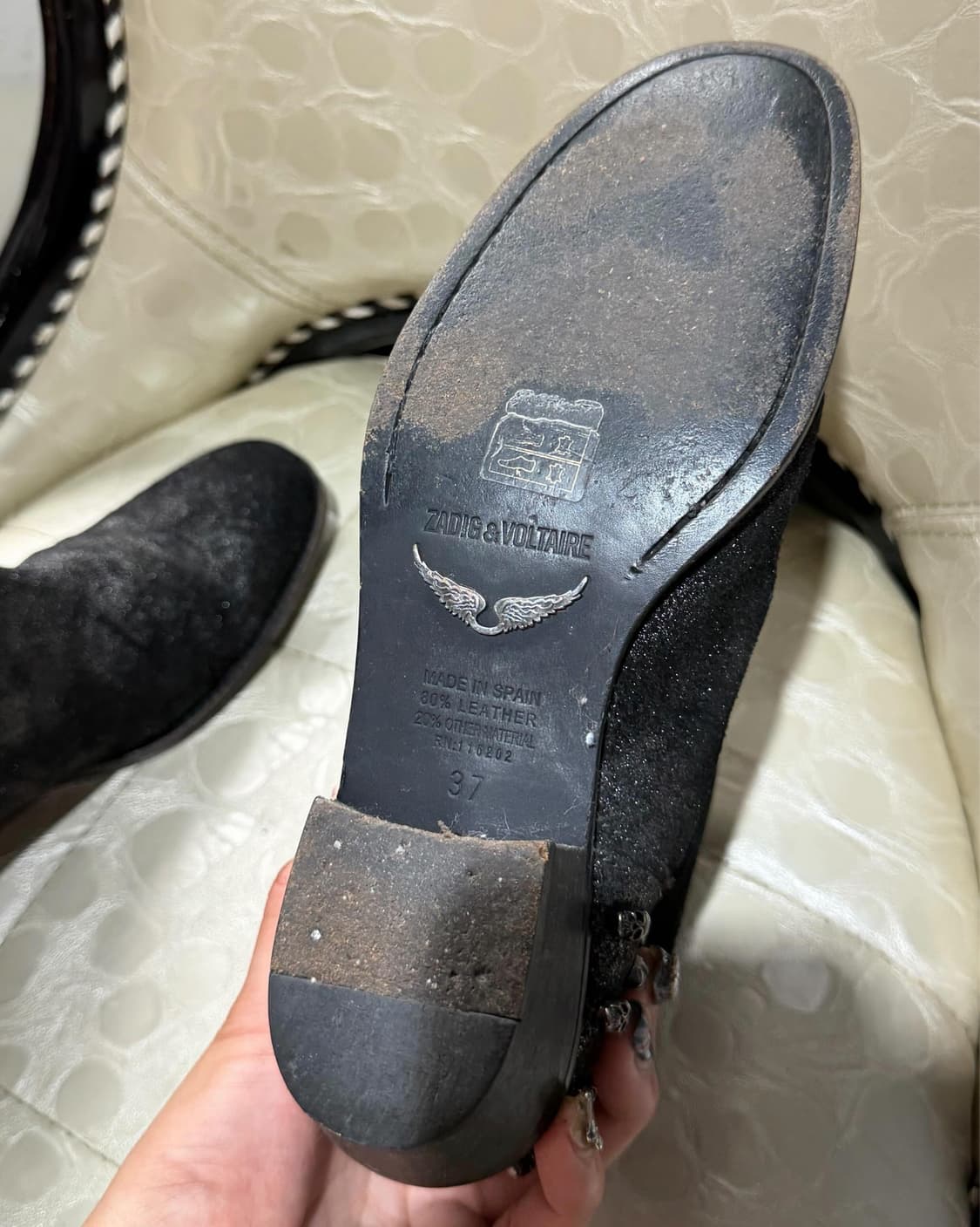 ZADIG&VOLTAIRE 스컬 스터디드 부츠 상품이미지5