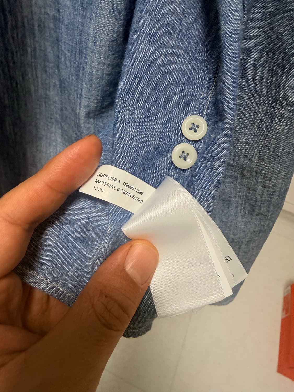 RRL 인디고 샴브레이 워크셔츠 상품이미지7