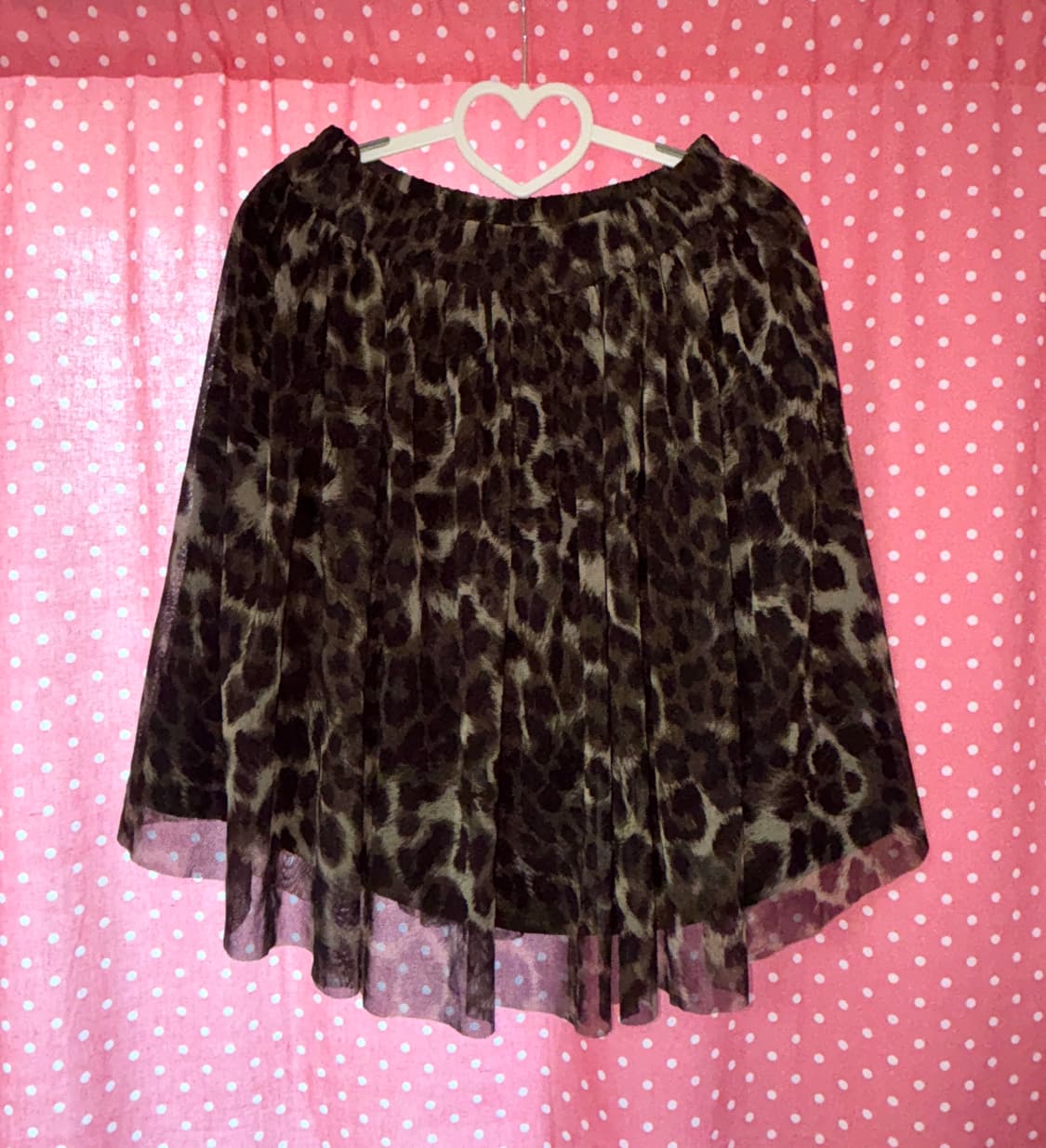 [MOUSSY] 호피 샤 스커트 상품이미지1