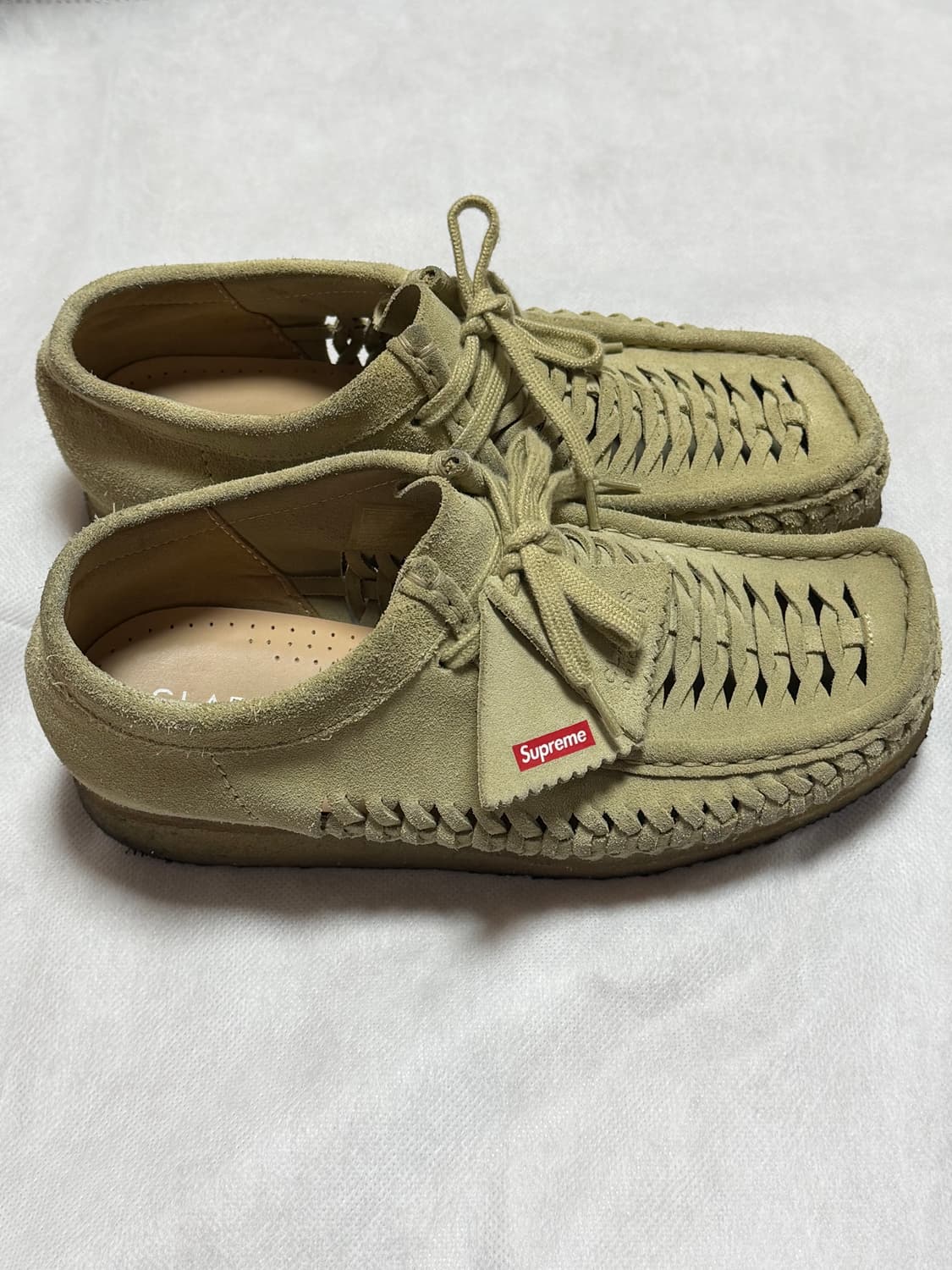 슈프림 클락스 우븐  250 UK6.5 왈라비 탄 상품이미지2