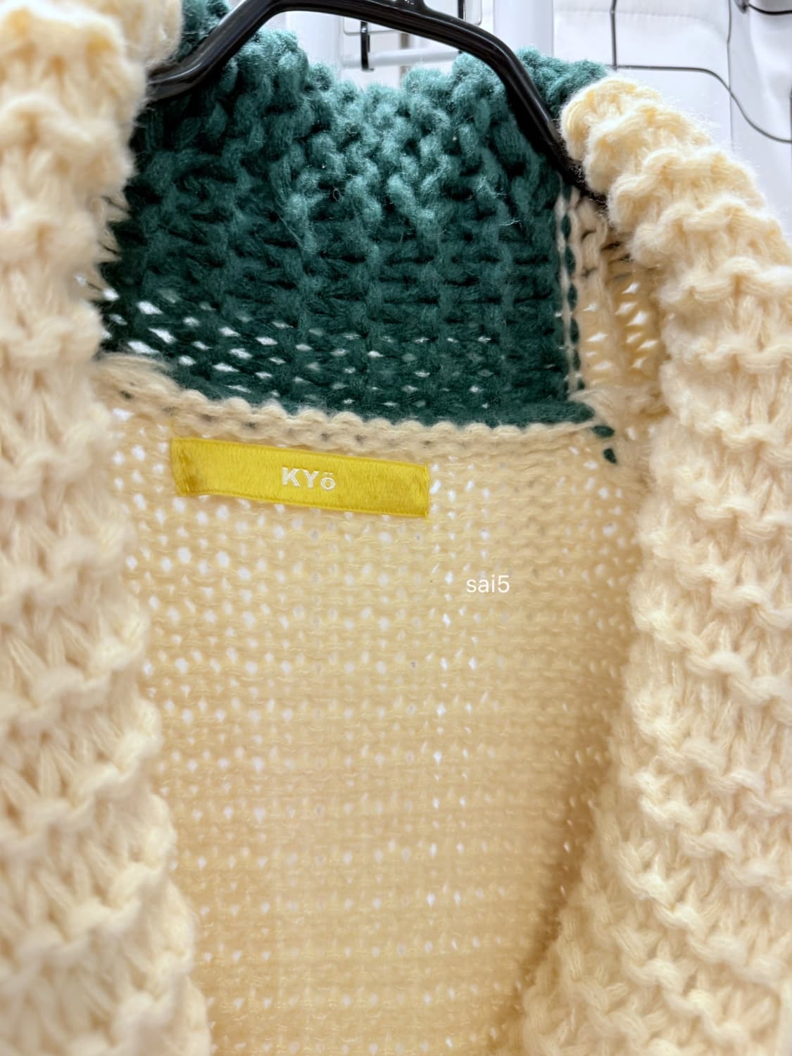 Kyo 쿄 더블로고 니트 가디건 상품이미지5