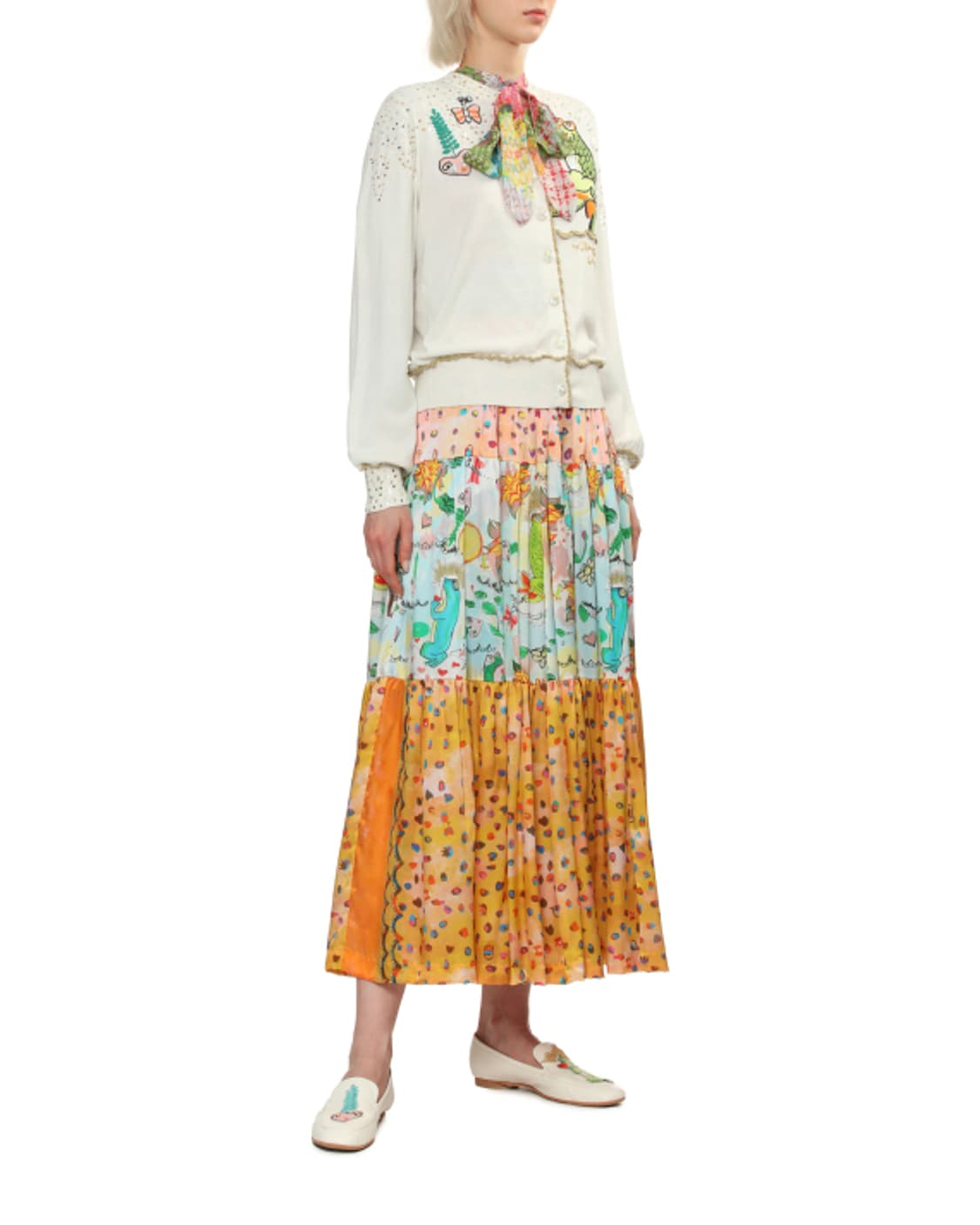 새상품 Tsumori Chisato 패치워크 리본 셔츠 2/3size 상품이미지6