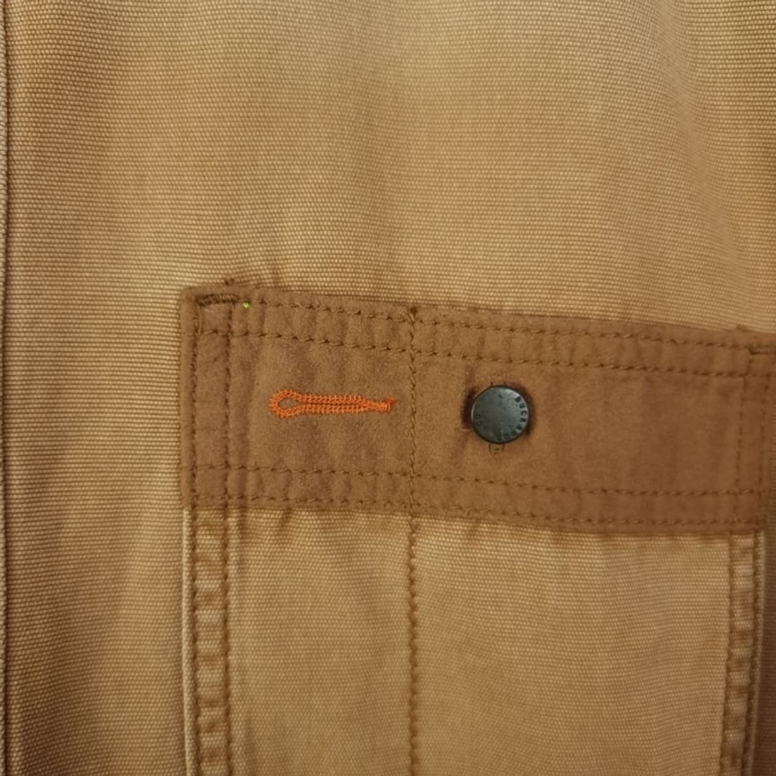 버커루 빈티지 가공 투포켓 워크 셔츠 베이지 M18916 상품이미지6