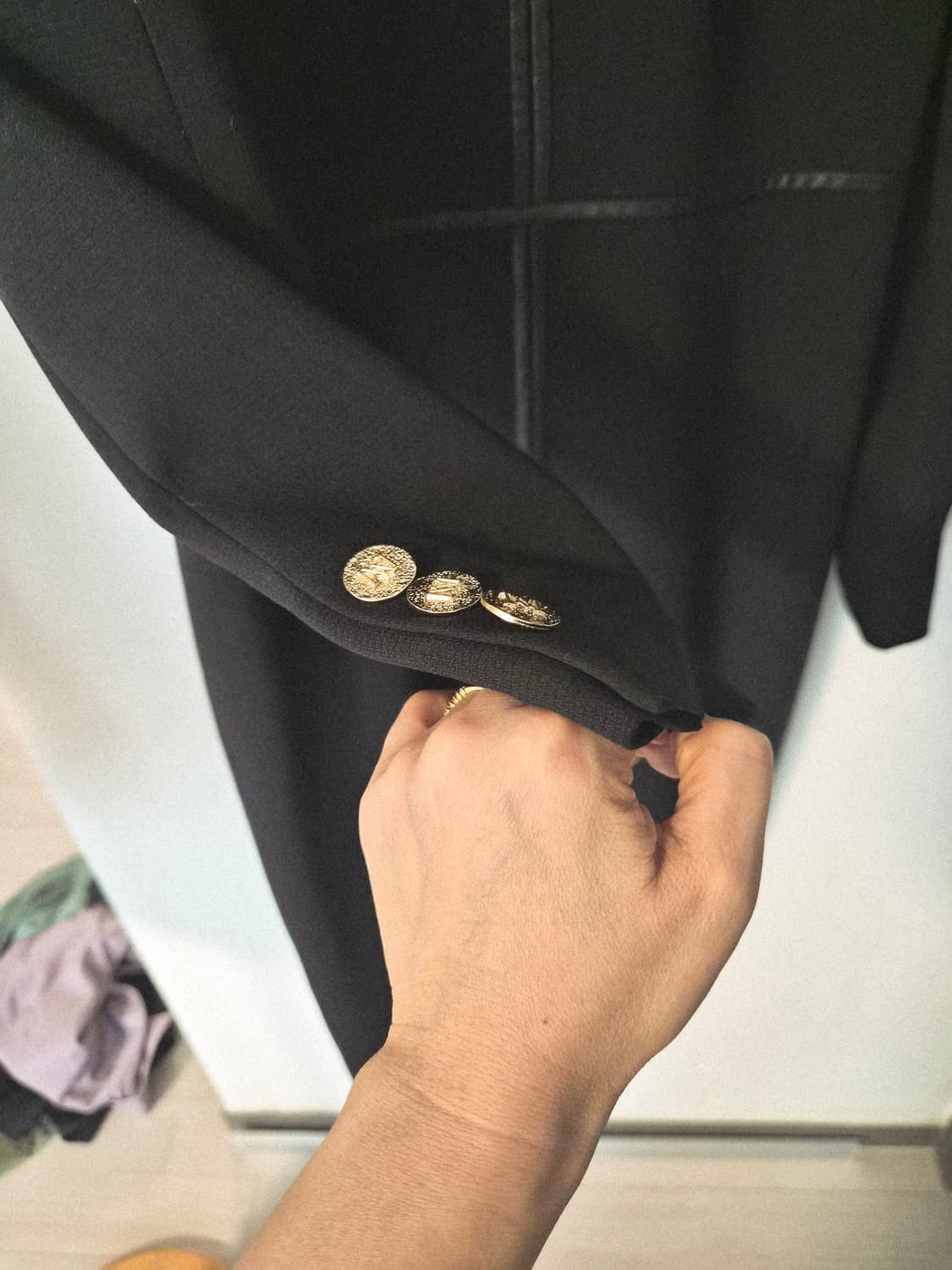 [미샤/MICHAA] 보토 주세페 원단 프릴 디테일 울 원피스 (김연아 상품이미지7