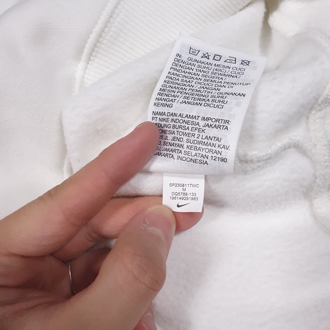 여성 M) 나이키 NSW 플리스 오버사이즈 하프집업 크롭 맨투맨 스웻셔츠 상품이미지9