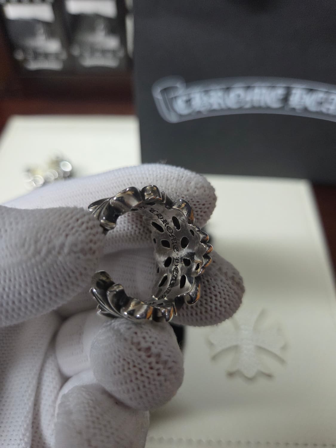 크롬하츠 더블 플로랄 링 상품이미지9