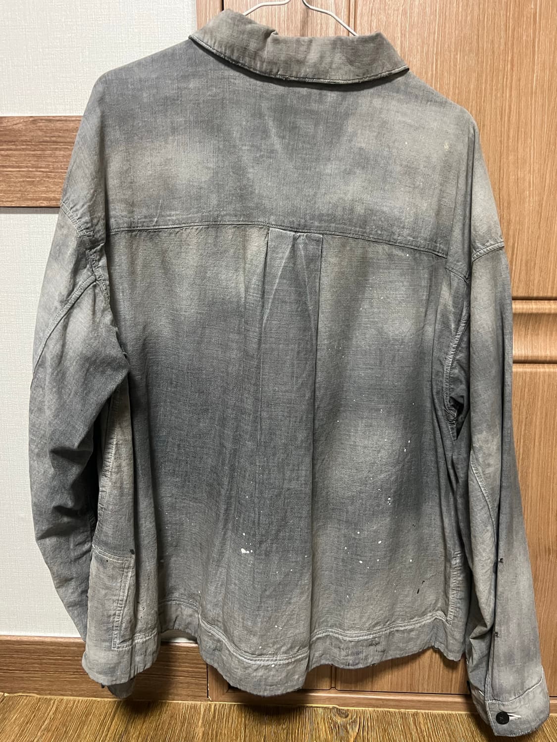 안셀름 샴브레이 셔츠 자켓 블랙 1사이즈 급매 상품이미지2