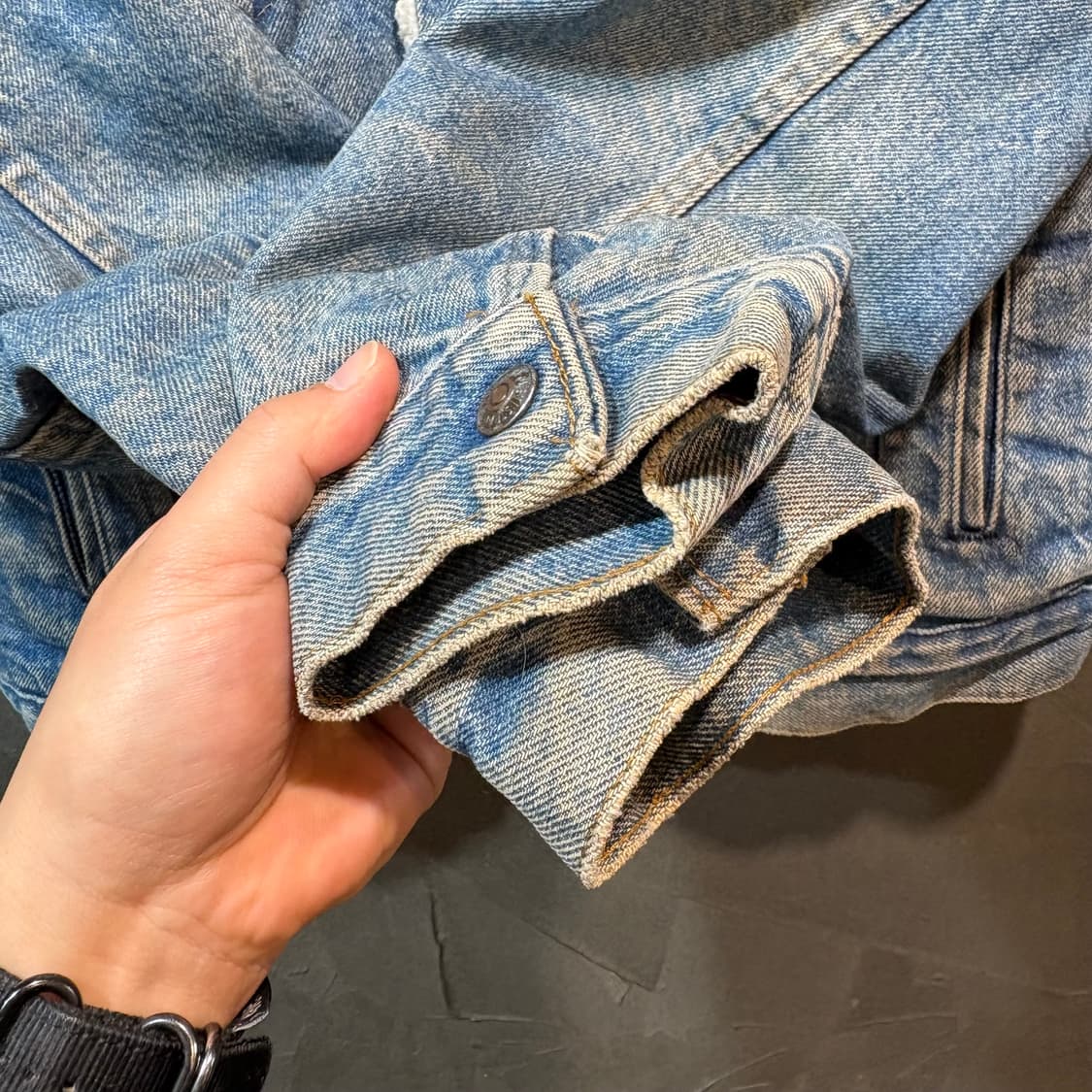 [42] LEVI's 리바이스 USA 데님 쉐르파 자켓 상품이미지3