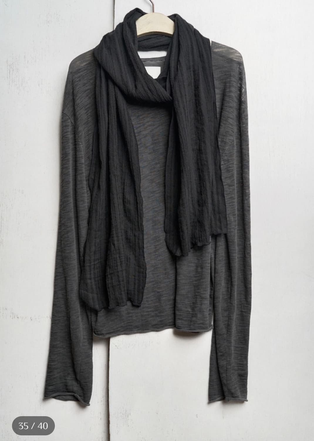 Textured Roll Long Sleeve  상품이미지1