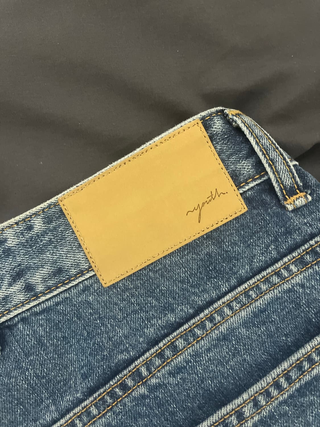 Youth 와이드 데님 long mid blue 상품이미지6