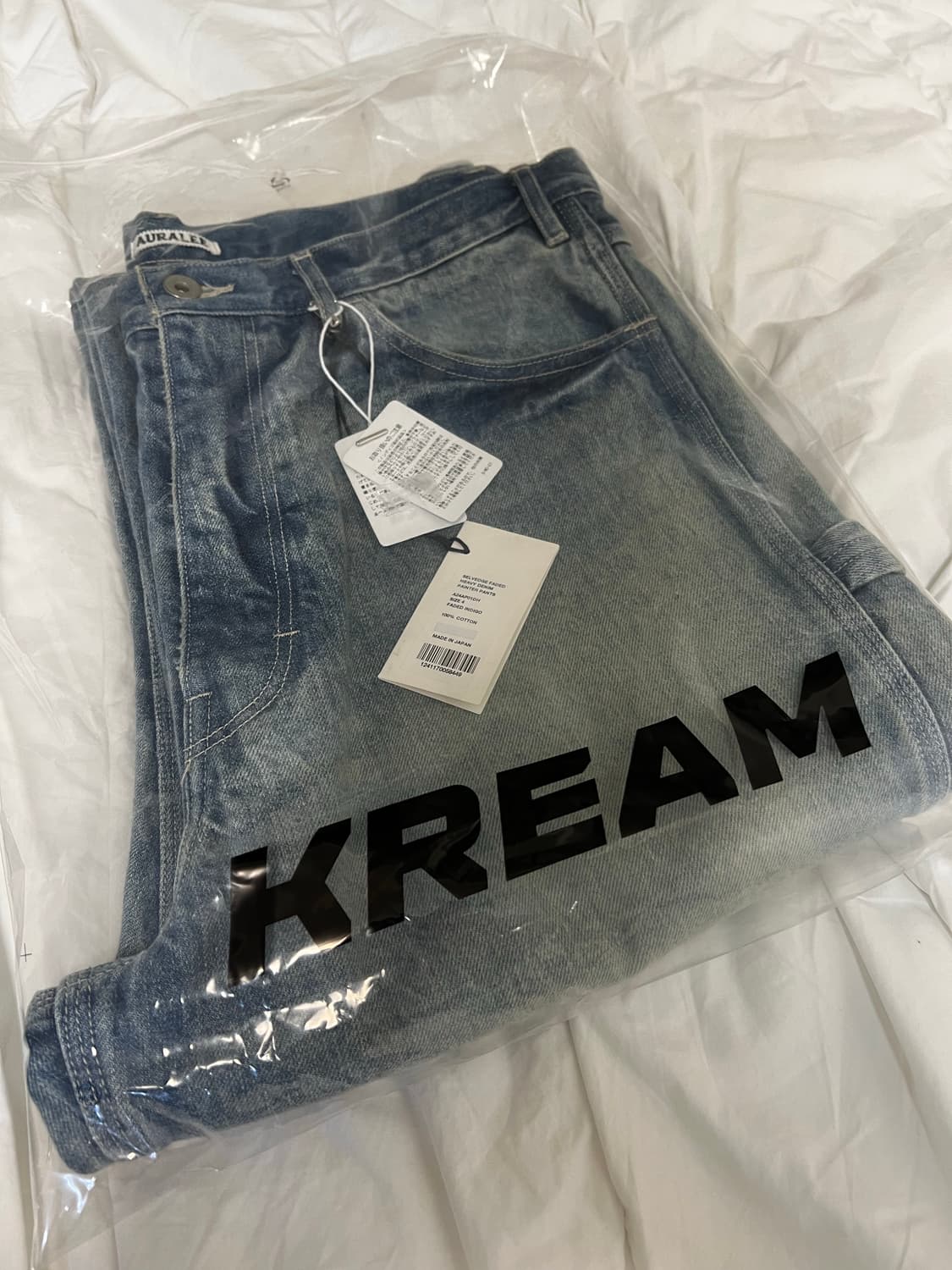 (새상품) 오라리 24AW 셀비지 페인터 팬츠 4사이즈 상품이미지2