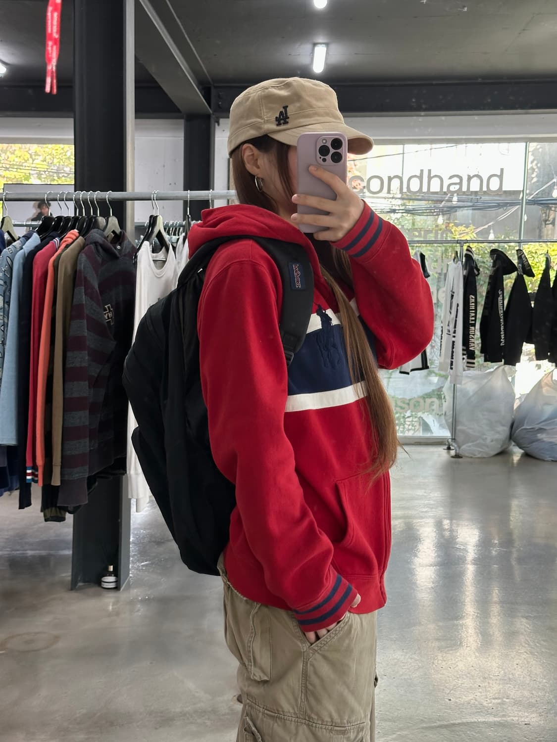 폴로빅포니 넘버 스웻 후드집업 상품이미지4