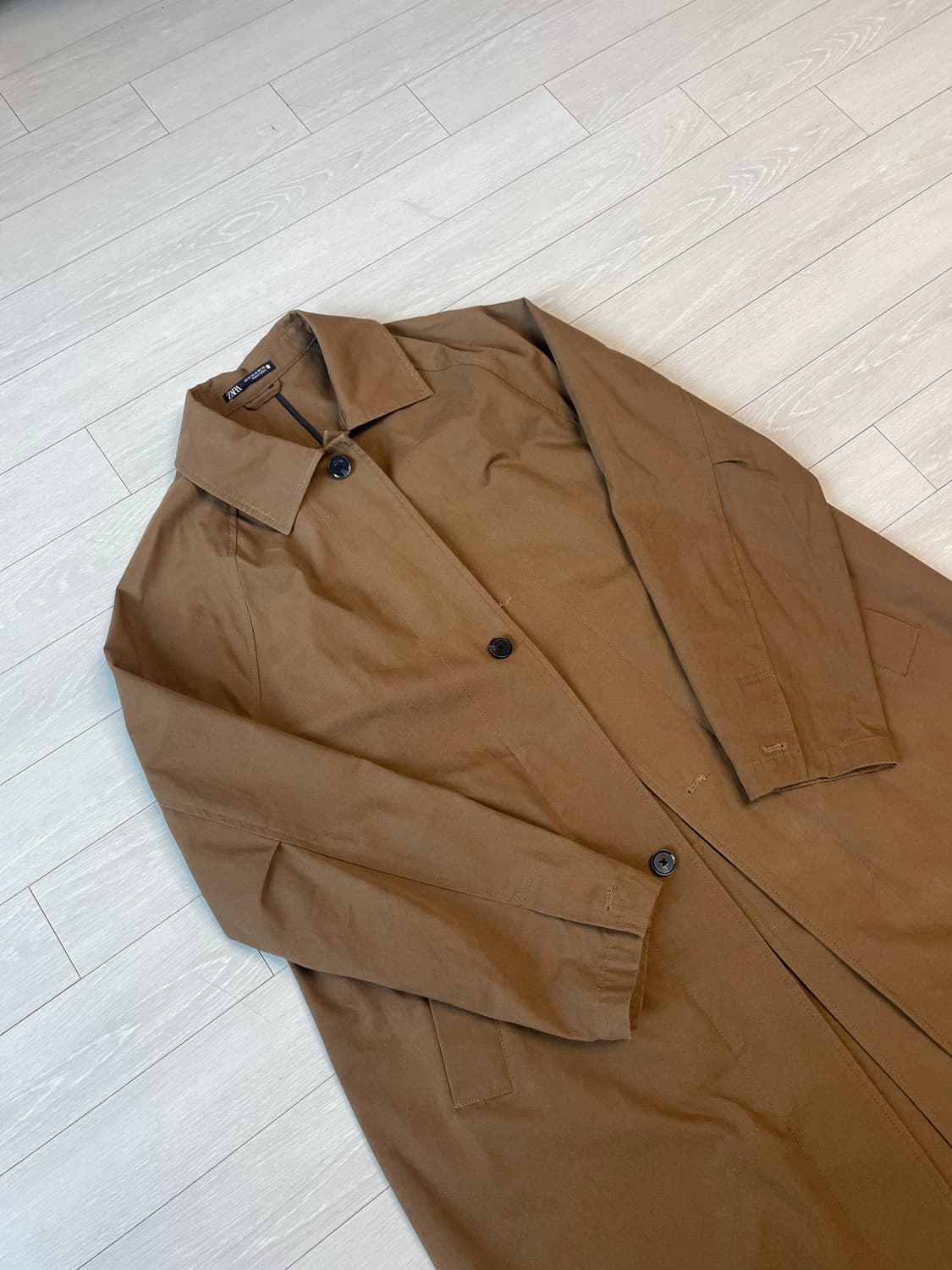 ZARA 밀리터리 롱 트렌치코트 상품이미지1