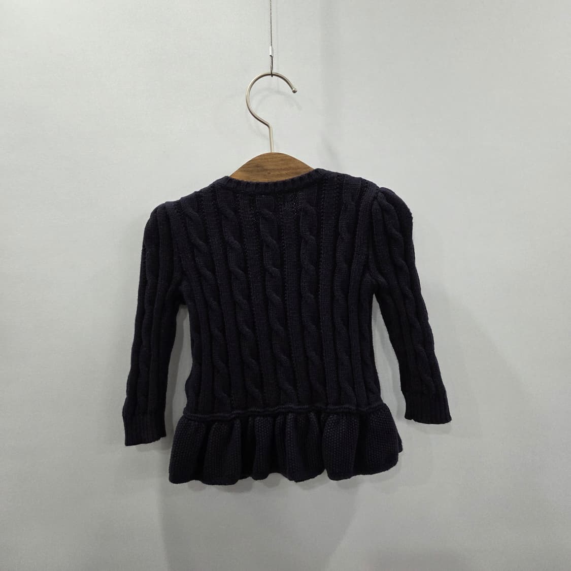 폴로랄프로렌 여아 코튼 케이블 셔링 니트 네이비 12M 상품이미지5