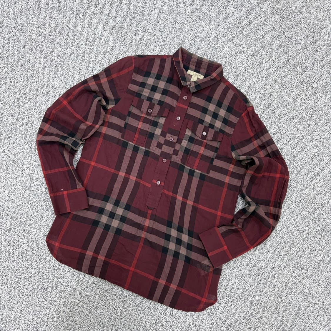 S 버버리 여성 브릿 클래식 체크 셔츠 0324J 상품이미지1