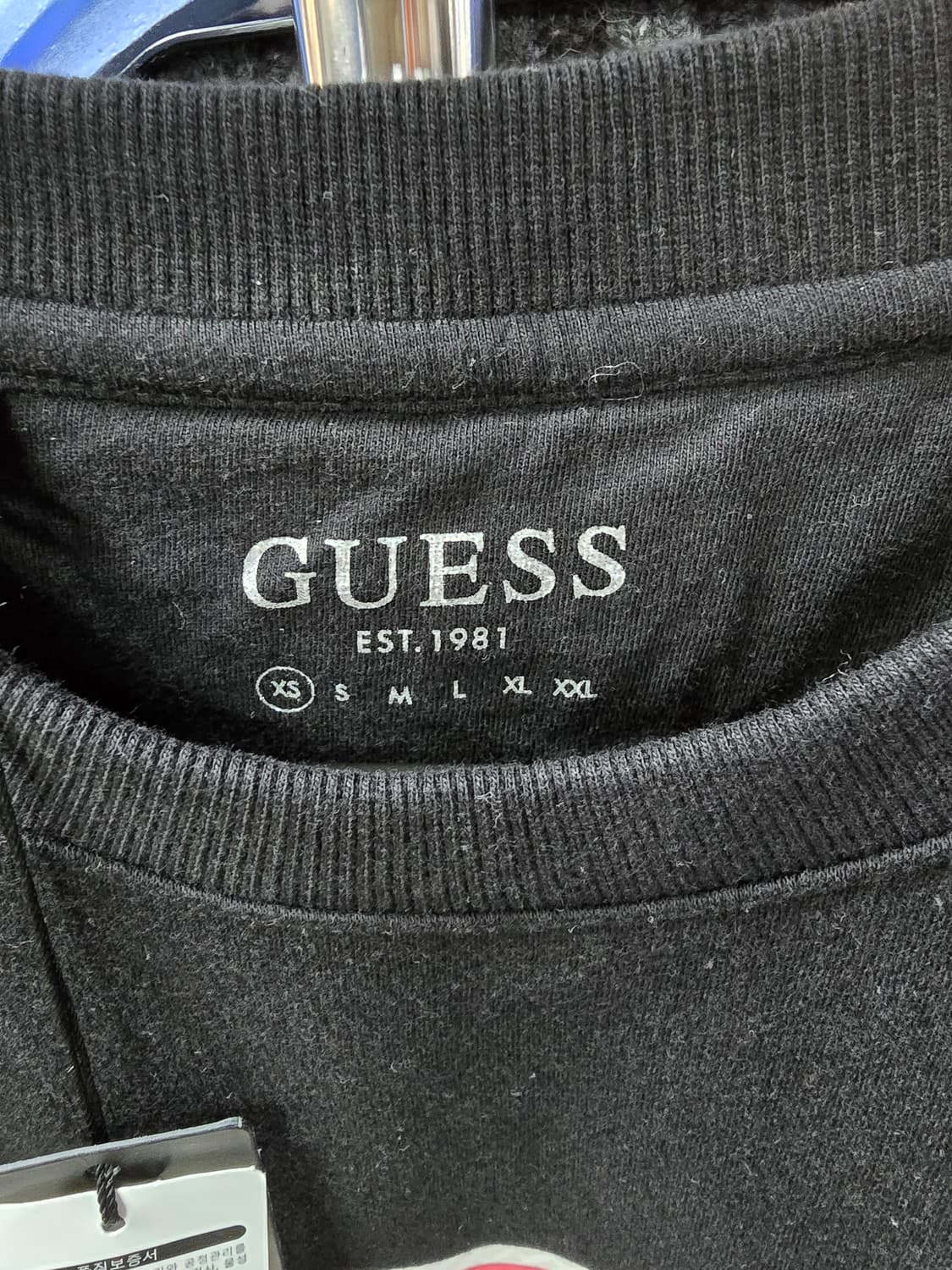 게스 블랙 맨투맨 (1417) 상품이미지3