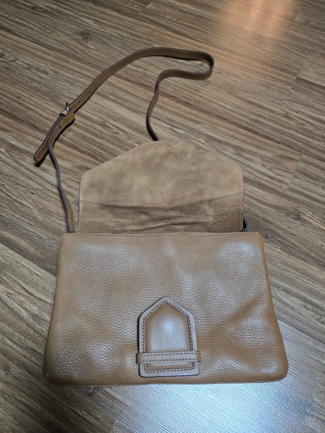 마시모두띠 탠 가죽 크로스백 상품이미지2