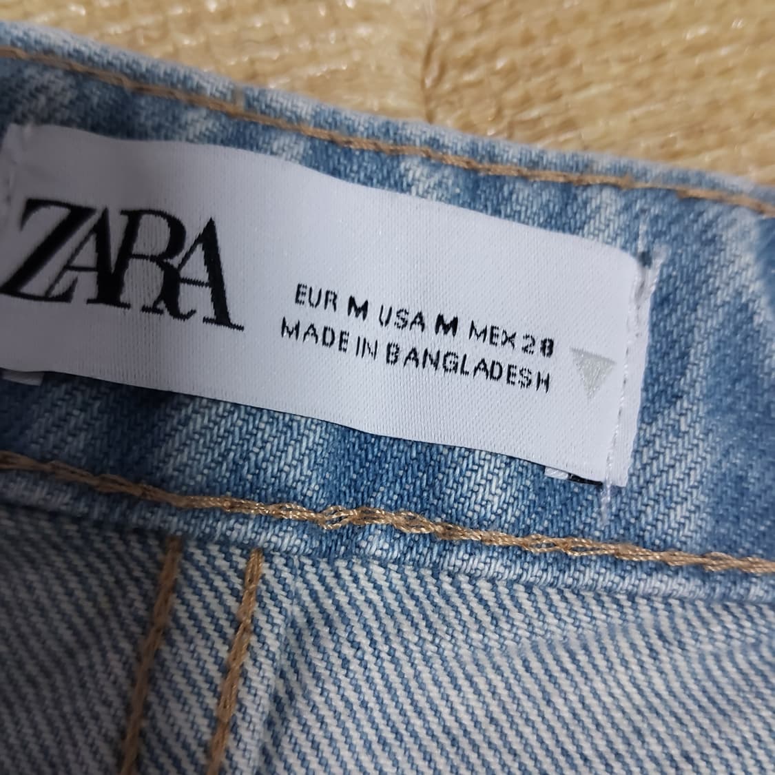 자라 ZARA 데님 크롭탑 뷔스티에 나시탑 데님탑 m 55 상품이미지5