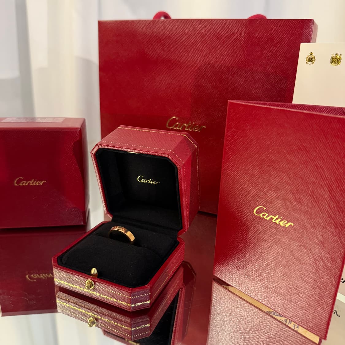 (55)까르띠에 c드 1P 4mm 다이아 웨딩링 상품이미지4