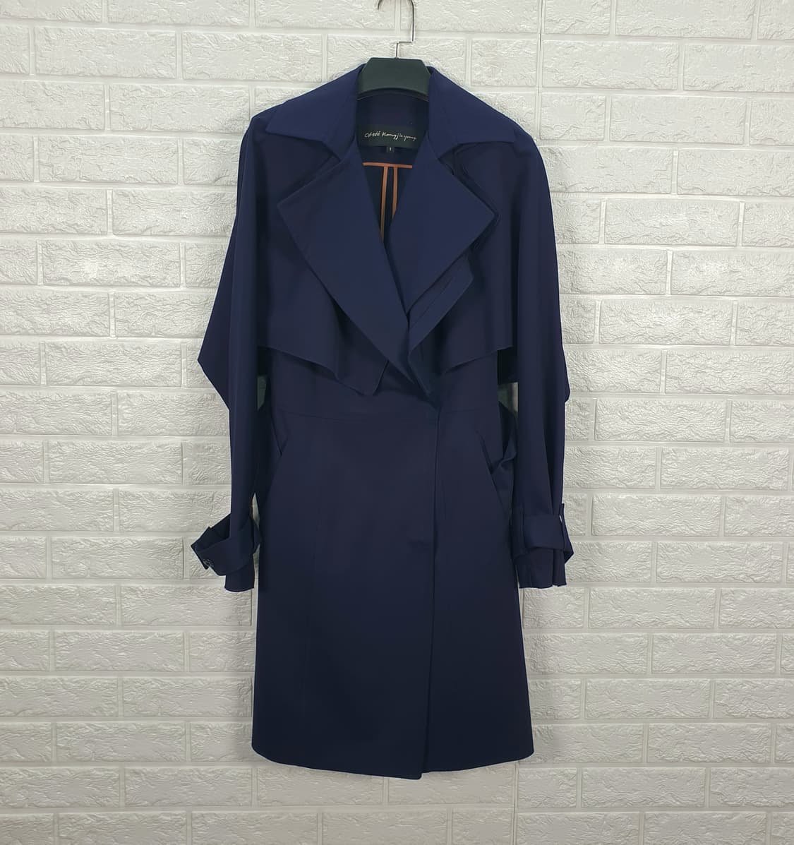 [55]오브제 트렌치형 원피스 코트 상품이미지1