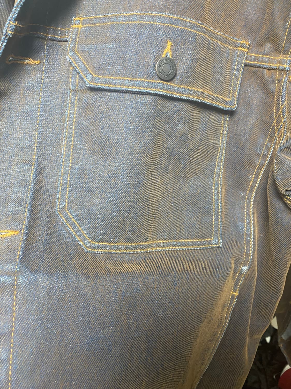 슈프림 플록 데님 트러커자켓  상품이미지4