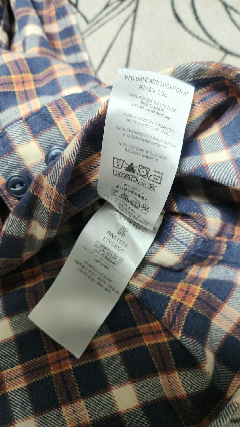 파타고니아 타탄 오가닉코튼셔츠 110 상품이미지4