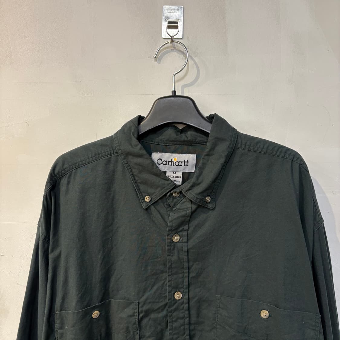 칼하트 셔츠 M 그린 상품이미지3