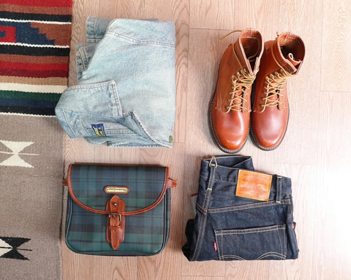 일본판 90s 오시코시 아메카지 워크데님자켓 L 상품이미지2