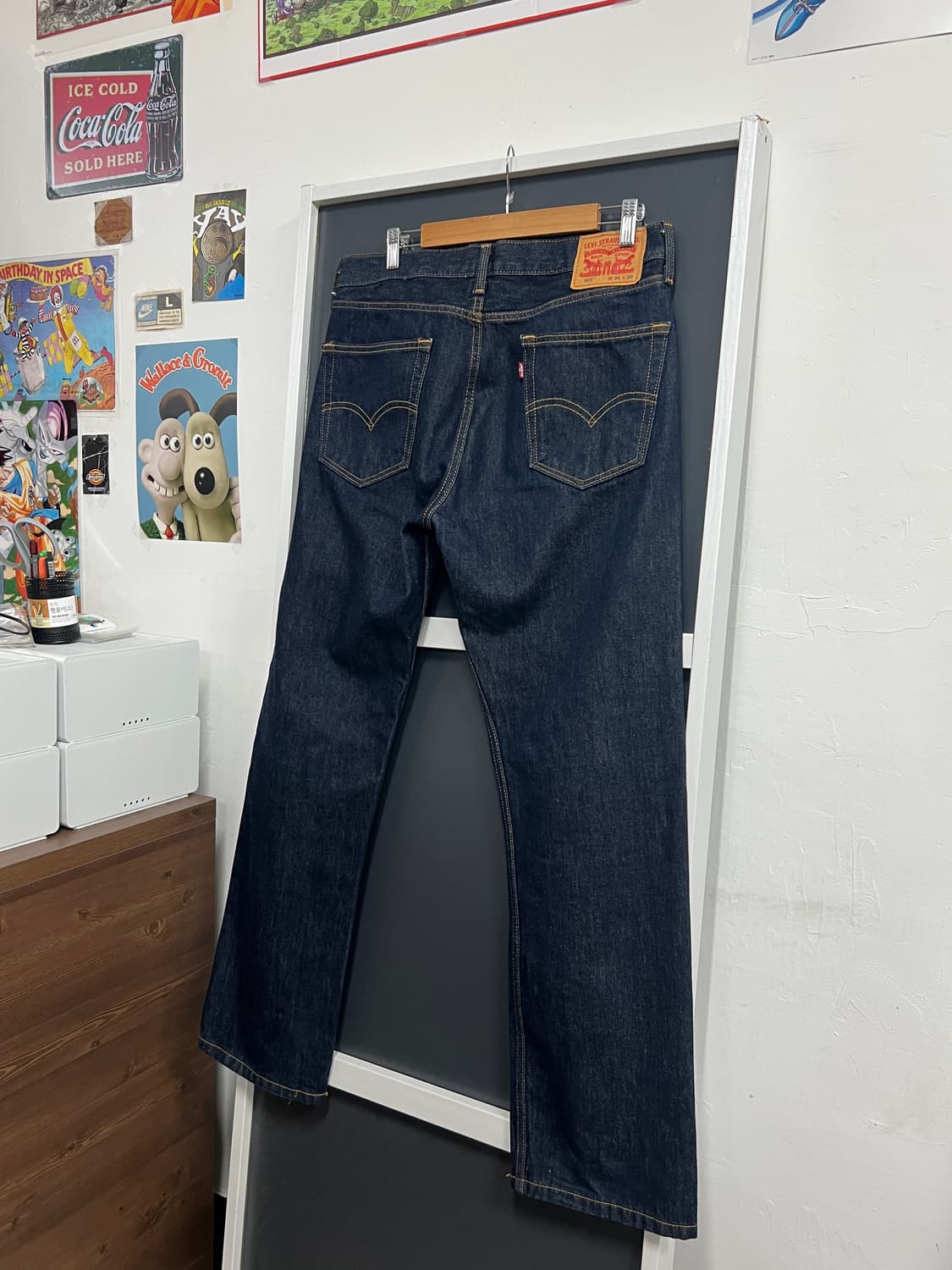 Levis 리바이스 505 레귤러 스트레이트 인디고 데님 팬츠 상품이미지1