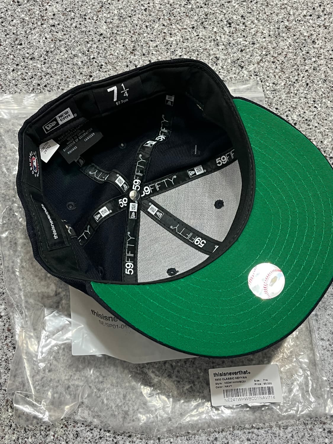 디스이즈네버댓X뉴에라XMLB 뉴욕 양키스 59피프티 클래식 네이비 상품이미지5