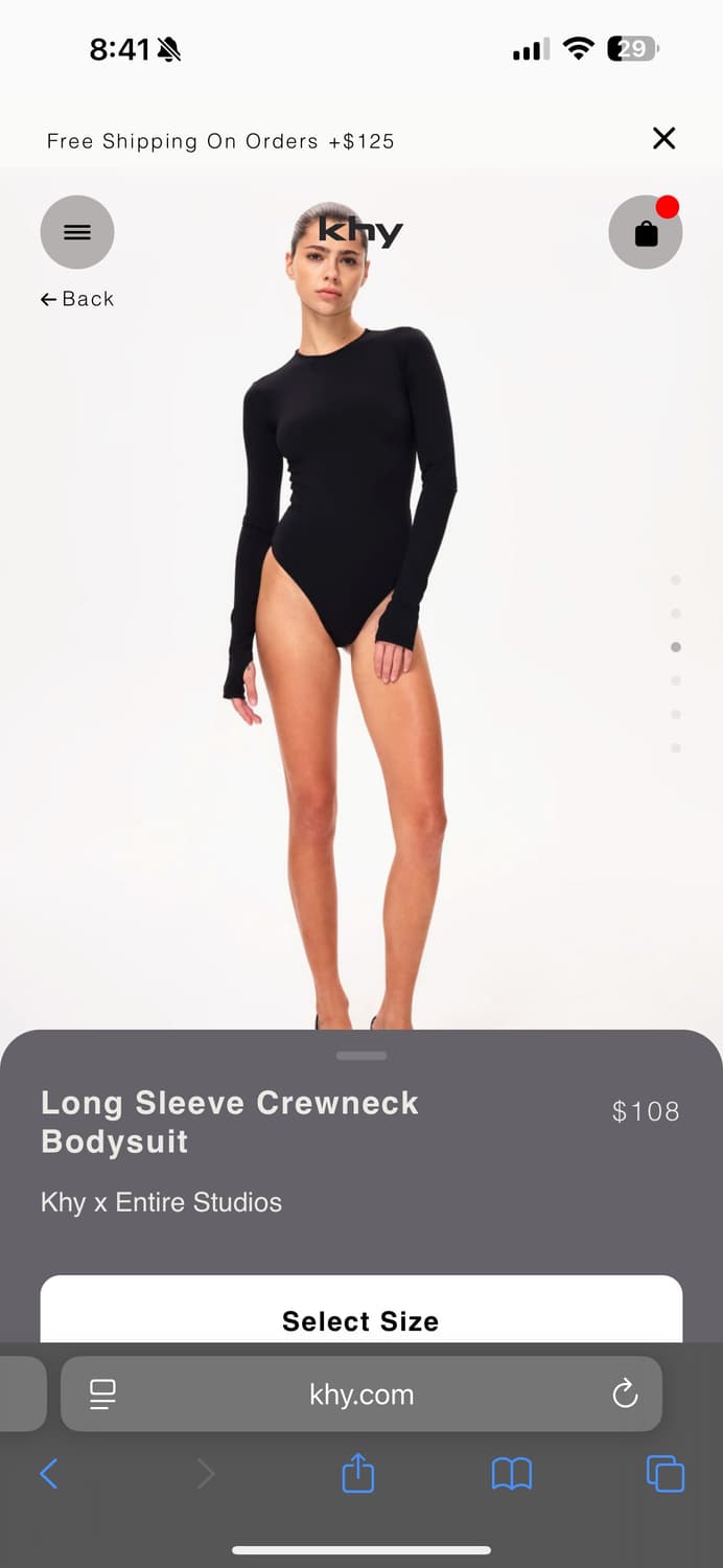 Khy 바디수트 xxs 상품이미지3