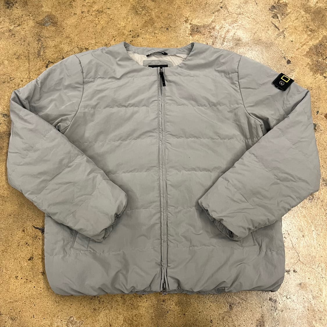 [정품/L] 내셔널지오그래픽 패딩 자켓 그레이 b19 상품이미지2