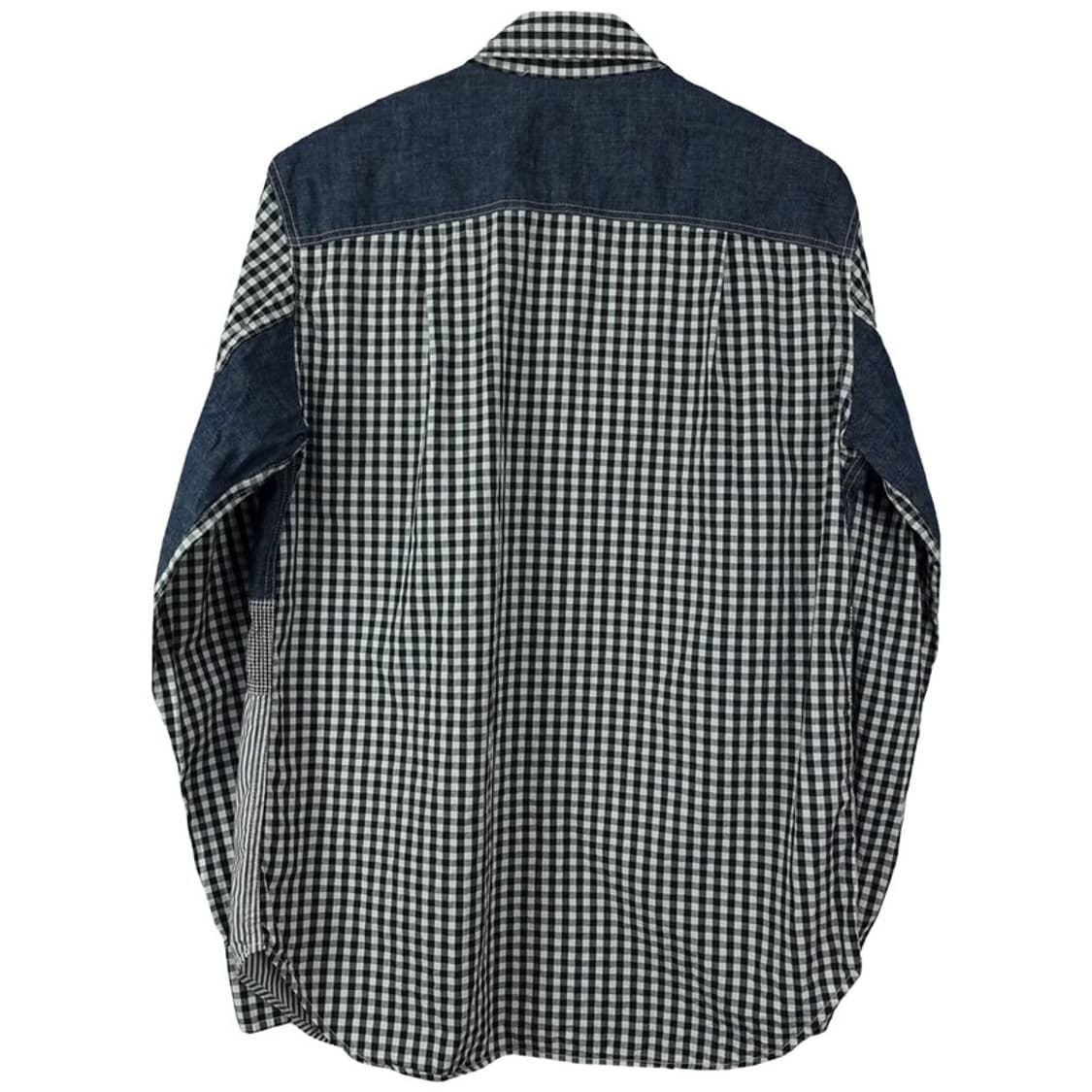 [아스페시] 멀티 체크 데님 도킹 투포켓 셔츠 M20066 상품이미지3