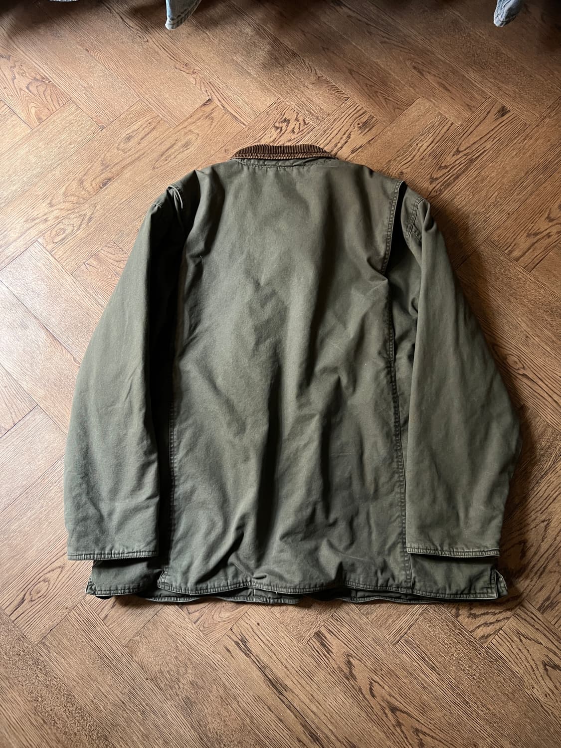 [XL]USA 빈티지 올리브그린 체크 퀼팅 헌팅자켓 상품이미지8