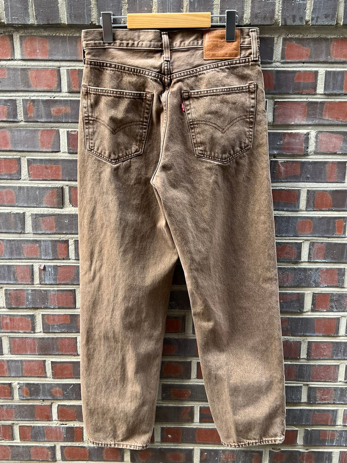 [30x32] 리바이스 프리미엄 568 브라운 루즈 데님 팬츠 상품이미지8