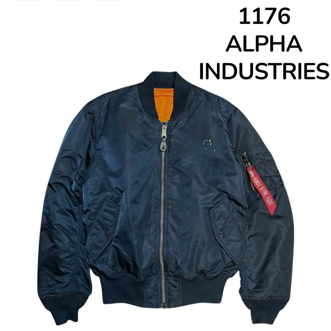 알파인더스트리 안티소셜클럽 콜라보 마원 항공 잠바 ma-1 M 상품이미지3